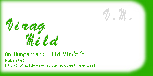 virag mild business card